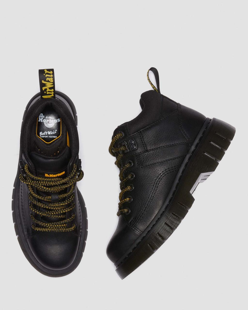Botas Dr Martens Woodard Grizzly Leather Low Casual Hombre Negros | 14661434