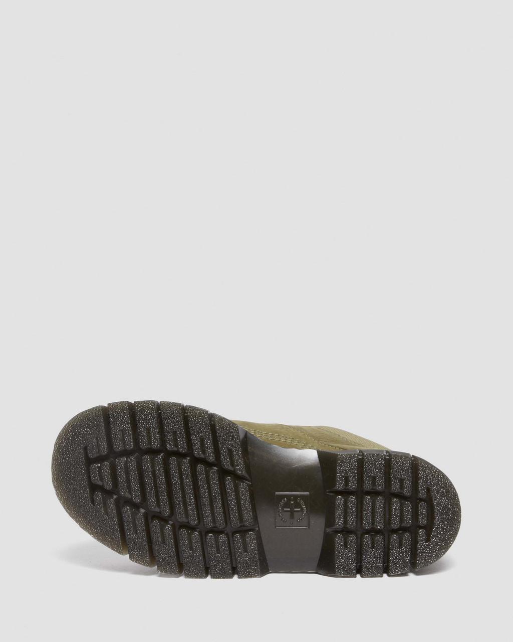 Botas Dr Martens Woodard Tumbled Nubuck Leather Low Casual Mujer Verde Oliva | 49666072