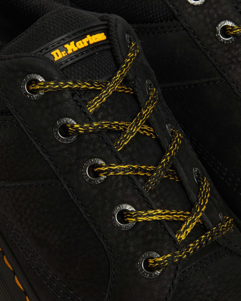 Botas Dr Martens Woodard Tumbled Nubuck Leather Low Casual Hombre Negros | 64693680