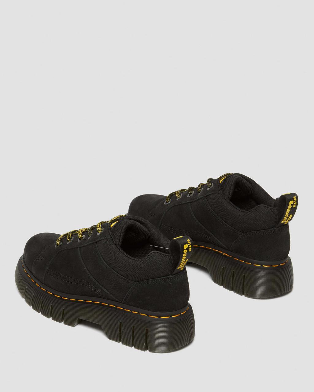 Botas Dr Martens Woodard Tumbled Nubuck Leather Low Casual Mujer Negros | 83741416