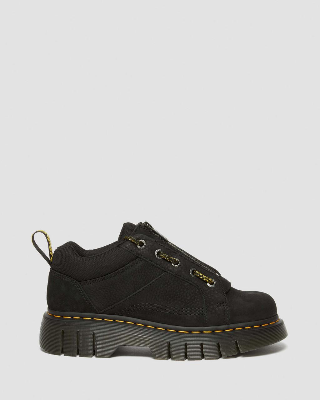 Botas Dr Martens Woodard Tumbled Nubuck Leather Low Casual Mujer Negros | 83741416