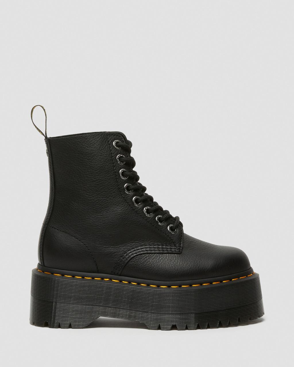Botas Plataforma Dr Martens 1460 Max Leather Mujer Negros | 56513951