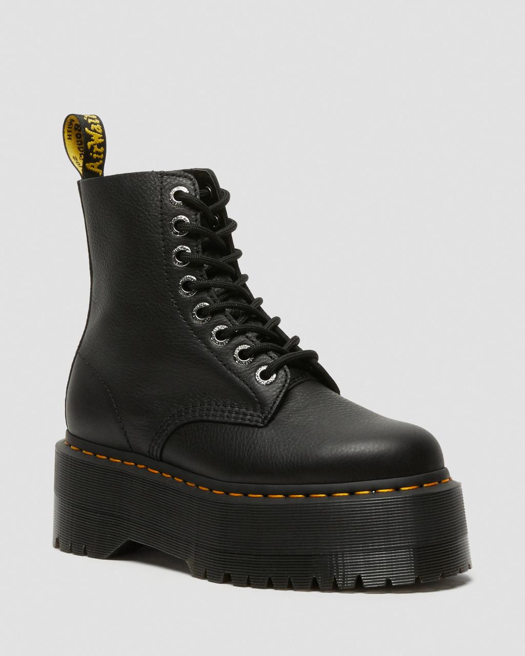 Botas Plataforma Dr Martens 1460 Max Leather Mujer Negros | 56513951