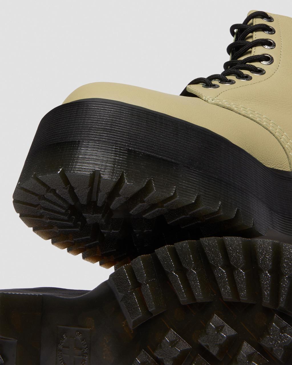Botas Plataforma Dr Martens 1460 Max Leather Mujer Verde Oliva | 67249167