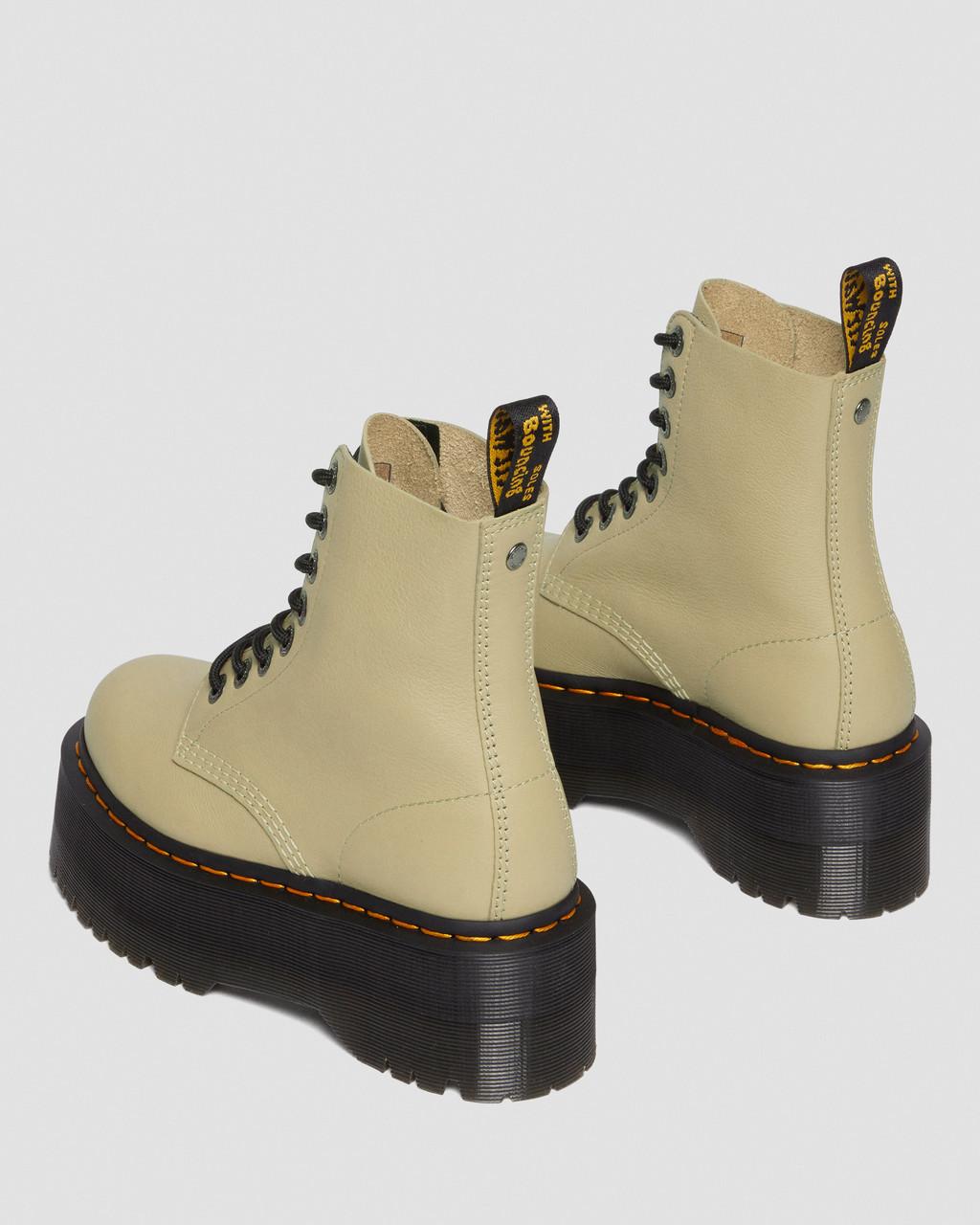 Botas Plataforma Dr Martens 1460 Max Leather Mujer Verde Oliva | 67249167