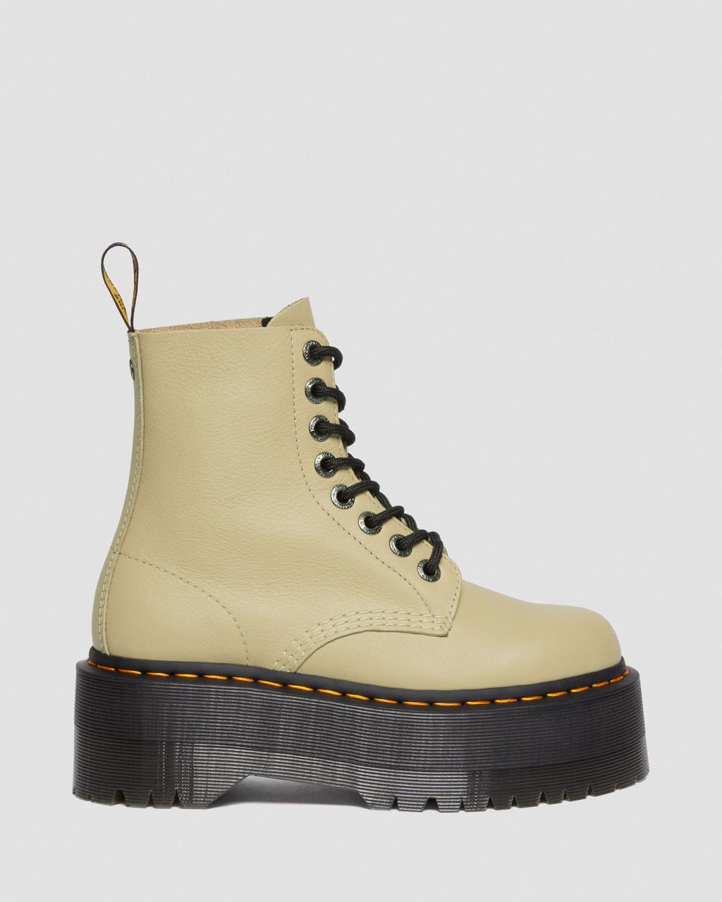 Botas Plataforma Dr Martens 1460 Max Leather Mujer Verde Oliva | 67249167