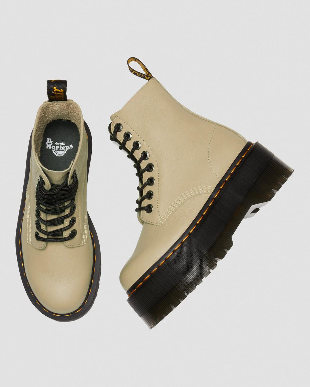 Botas Plataforma Dr Martens 1460 Max Leather Mujer Verde Oliva | 67249167
