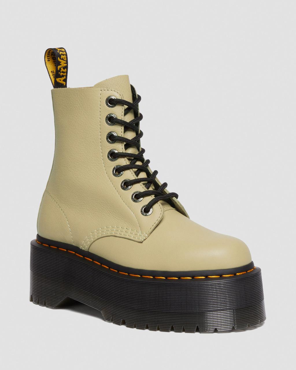 Botas Plataforma Dr Martens 1460 Max Leather Mujer Verde Oliva | 67249167