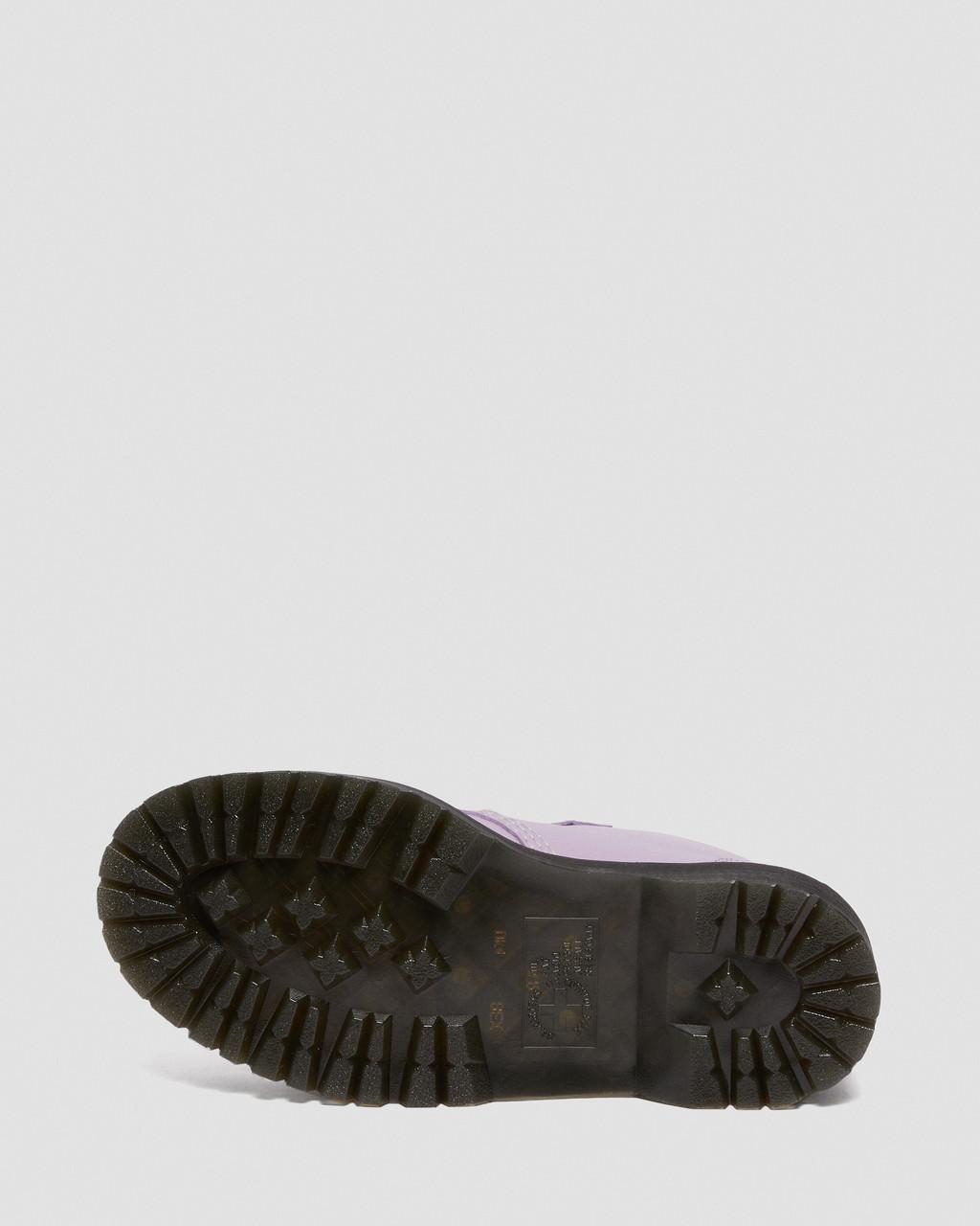 Botas Plataforma Dr Martens Devon Flower Buckle Leather Mujer Morados | 89641021