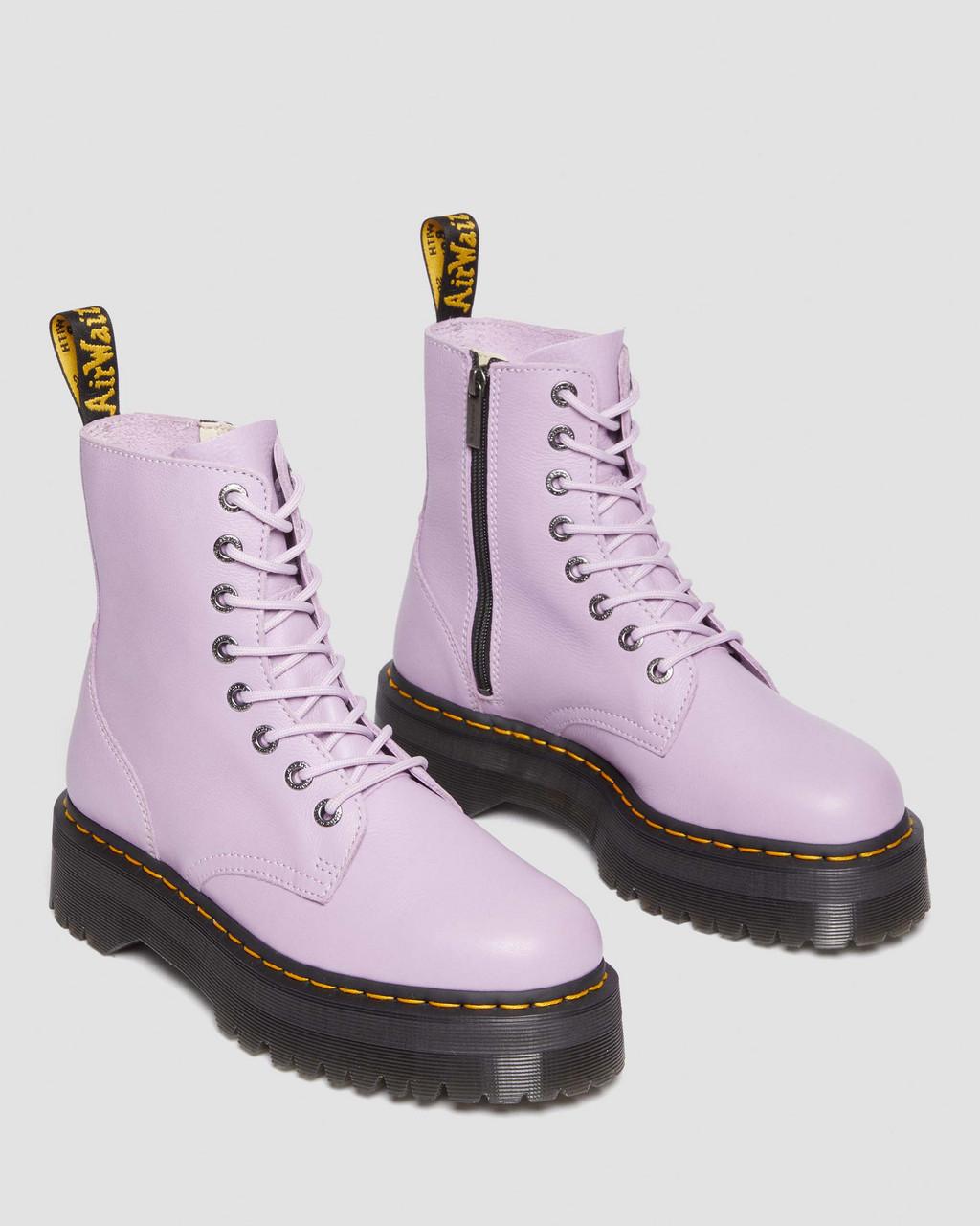 Botas Plataforma Dr Martens Jadon III Pisa Leather Hombre Morados | 27460186