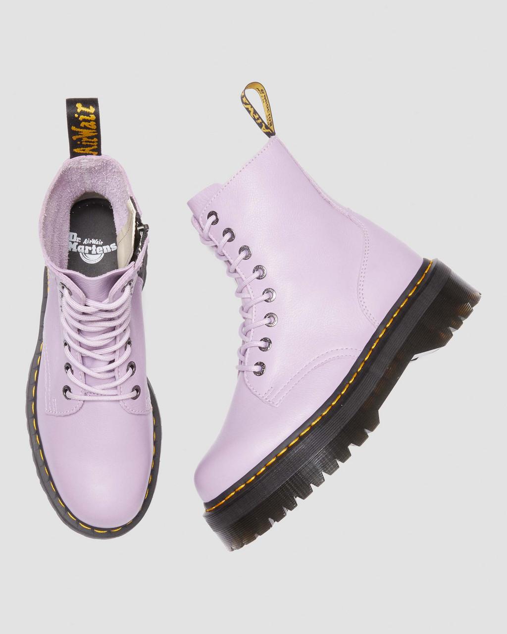 Botas Plataforma Dr Martens Jadon III Pisa Leather Hombre Morados | 27460186