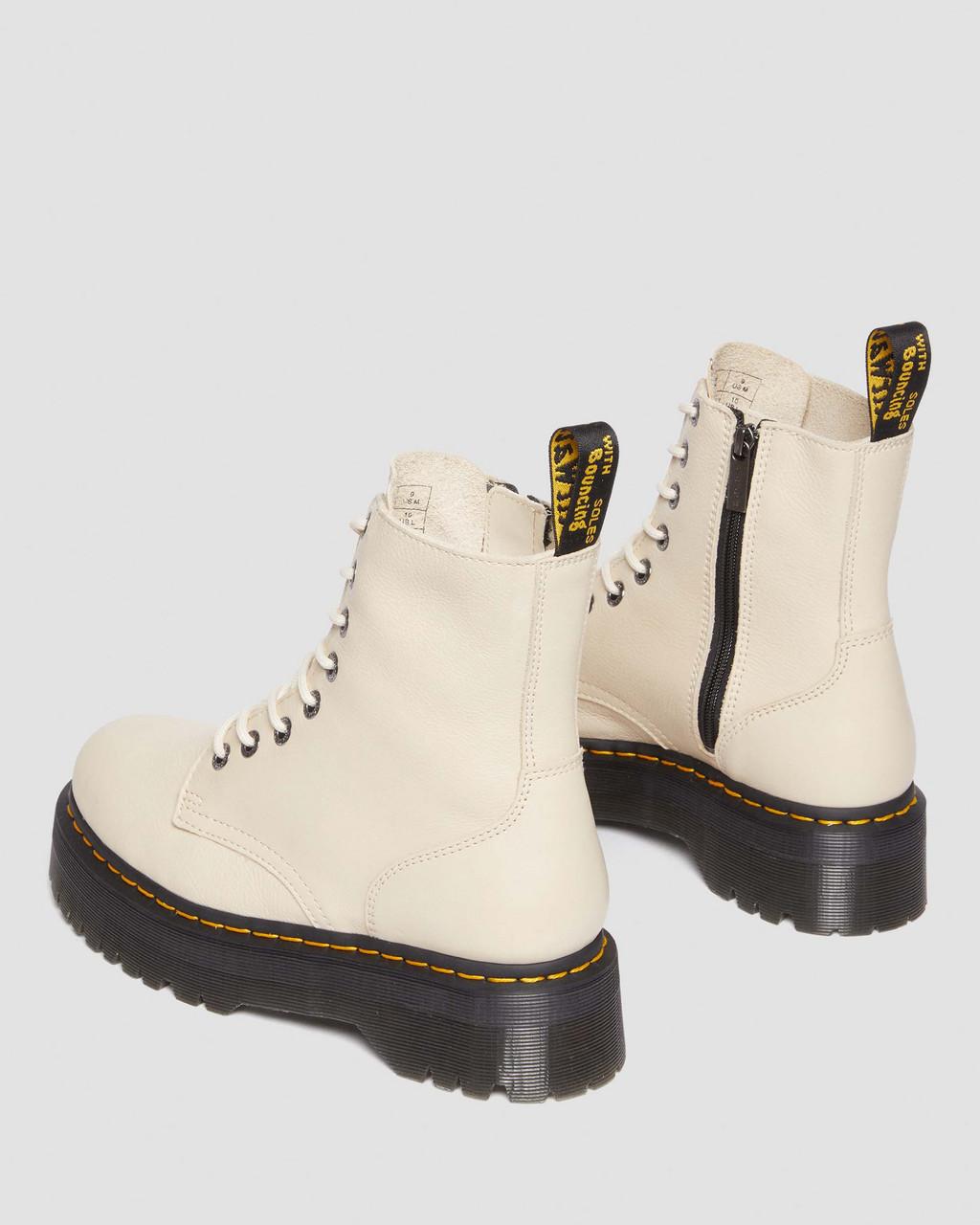 Botas Plataforma Dr Martens Jadon III Pisa Leather Hombre Beige | 36275377