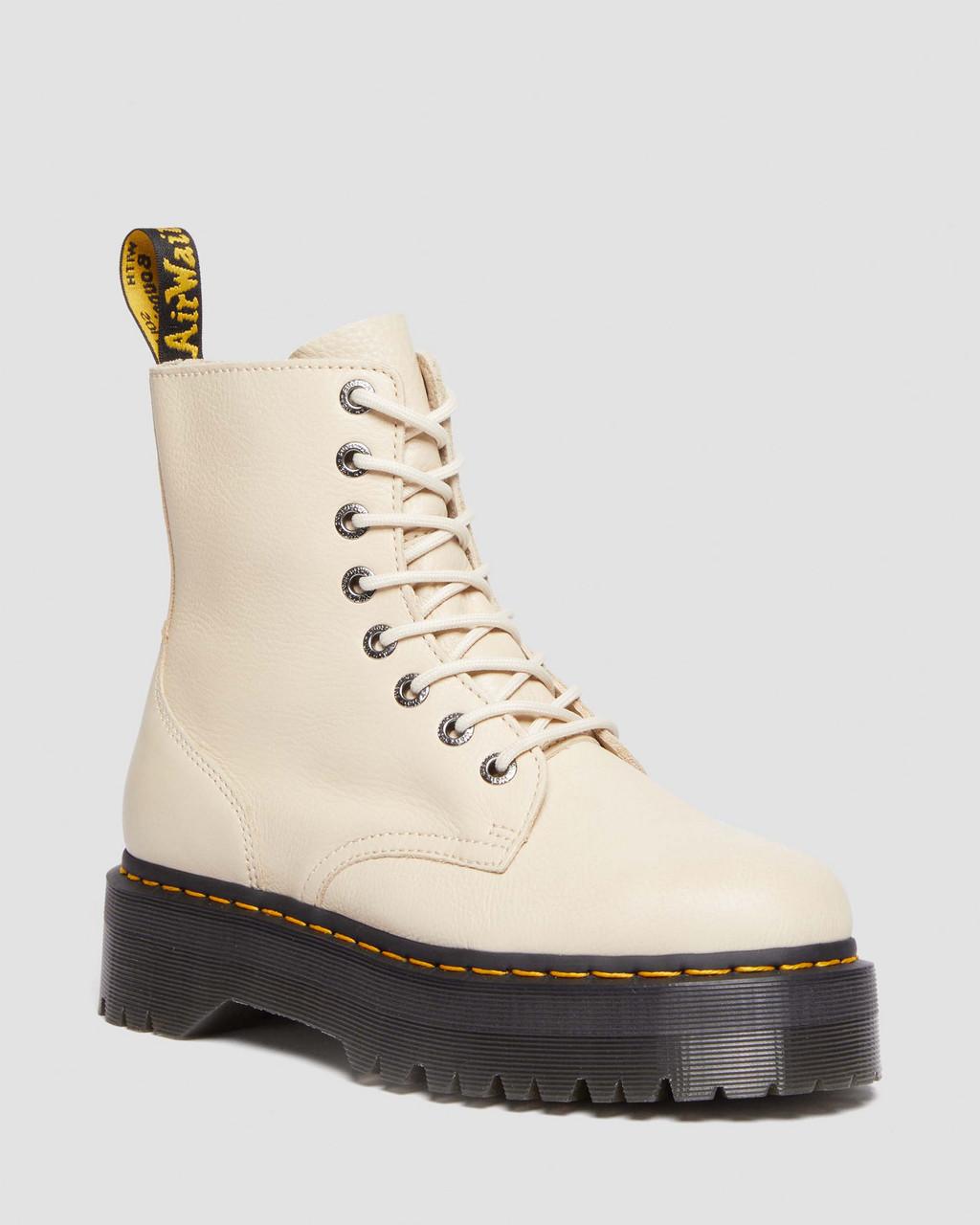 Botas Plataforma Dr Martens Jadon III Pisa Leather Hombre Beige | 36275377
