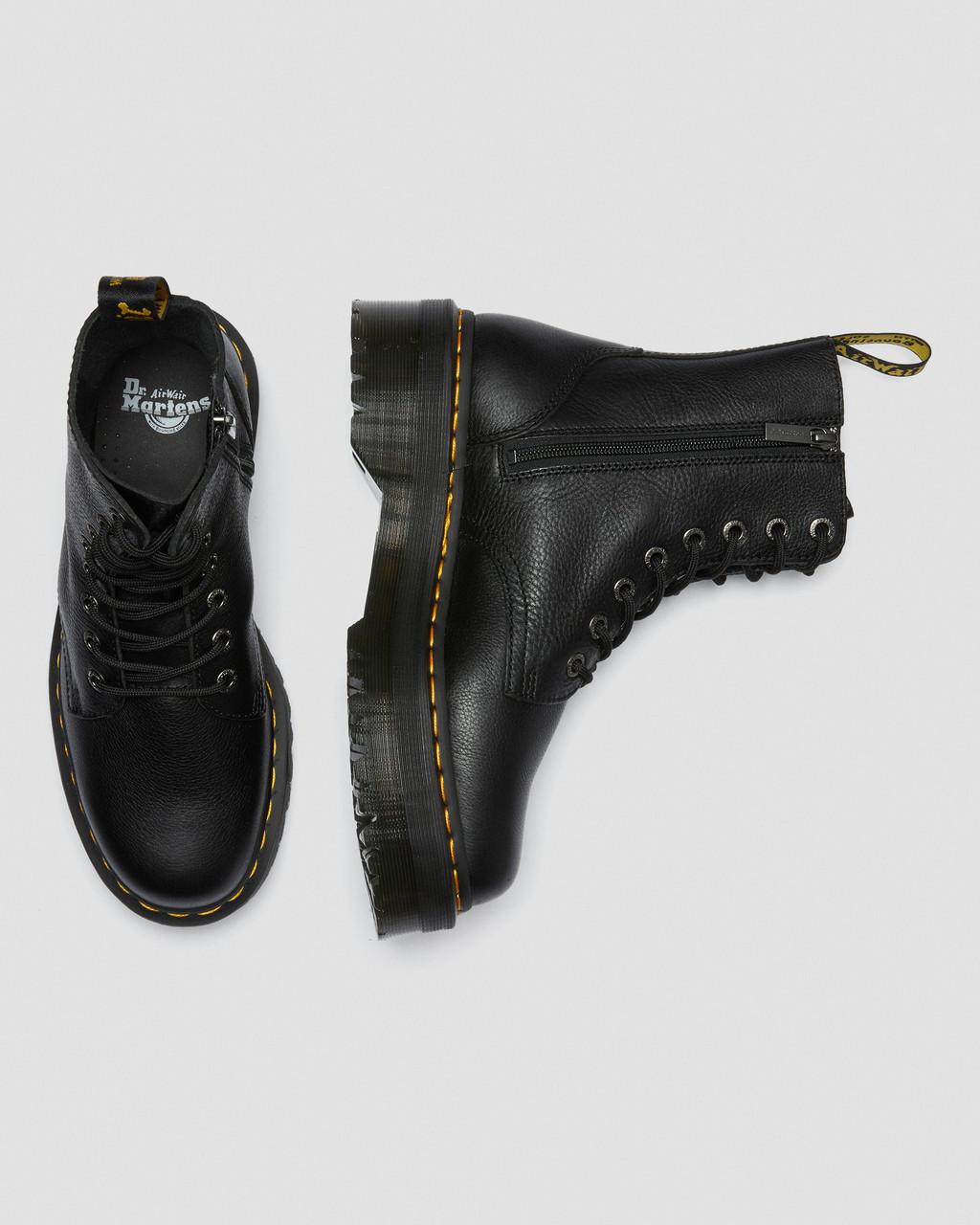 Botas Plataforma Dr Martens Jadon III Pisa Leather Hombre Negros | 50634271
