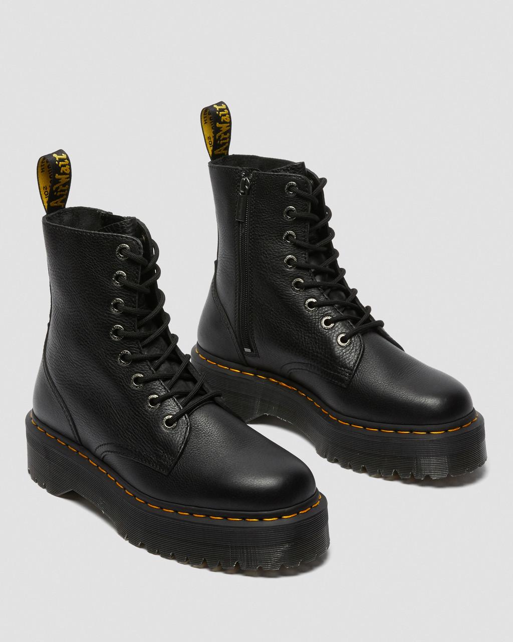 Botas Plataforma Dr Martens Jadon III Pisa Leather Hombre Negros | 50634271