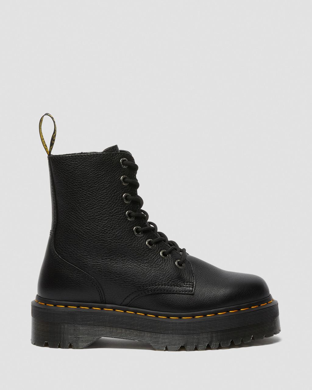 Botas Plataforma Dr Martens Jadon III Pisa Leather Hombre Negros | 50634271