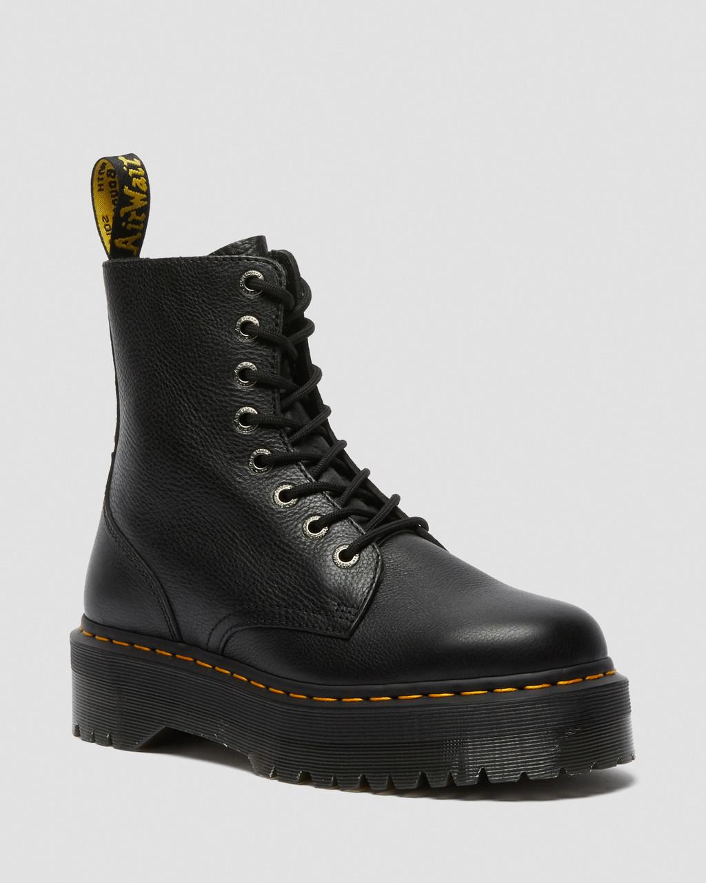 Botas Plataforma Dr Martens Jadon III Pisa Leather Hombre Negros | 50634271