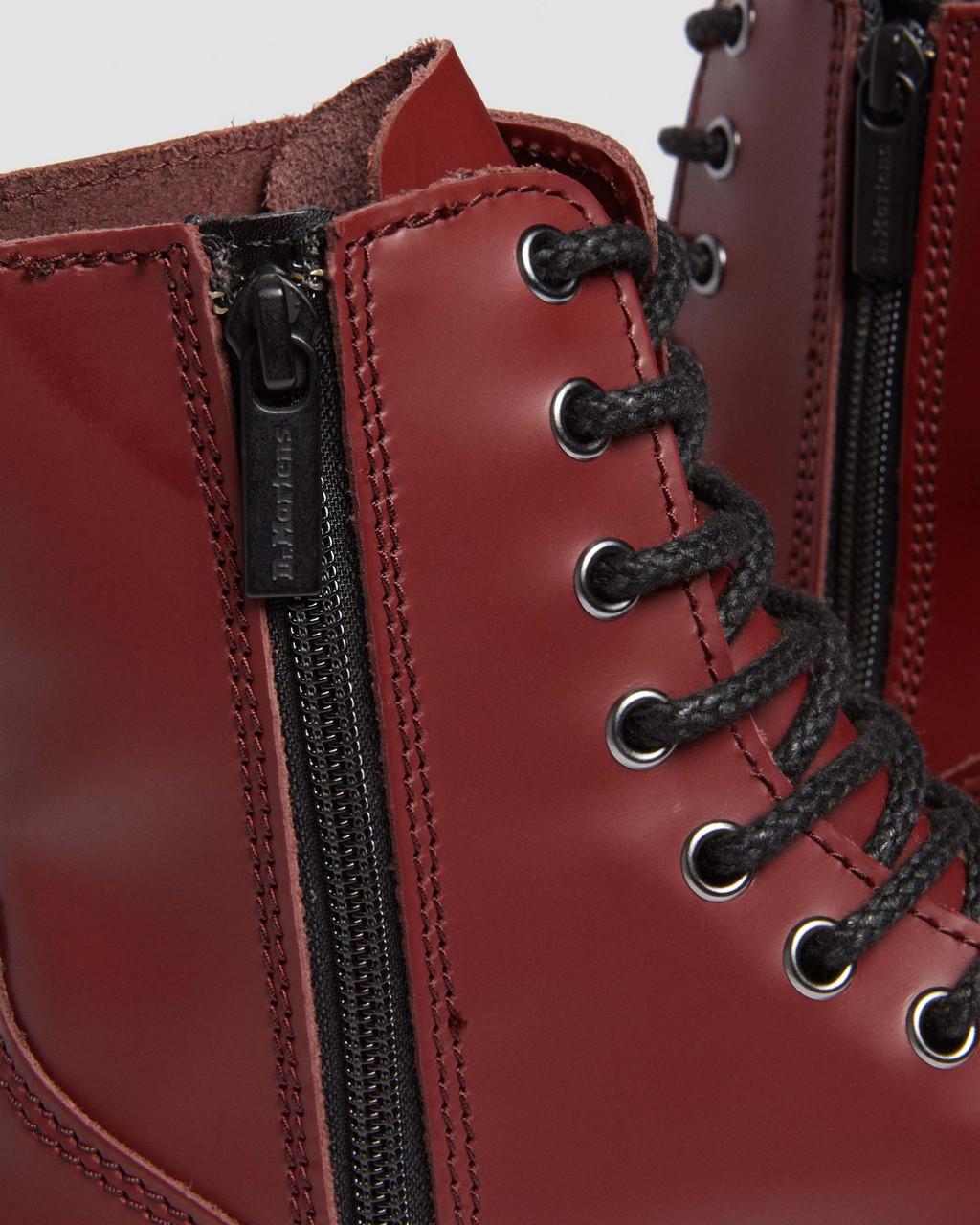 Botas Plataforma Dr Martens Jadon Smooth Leather Hombre Rojos | 17901815