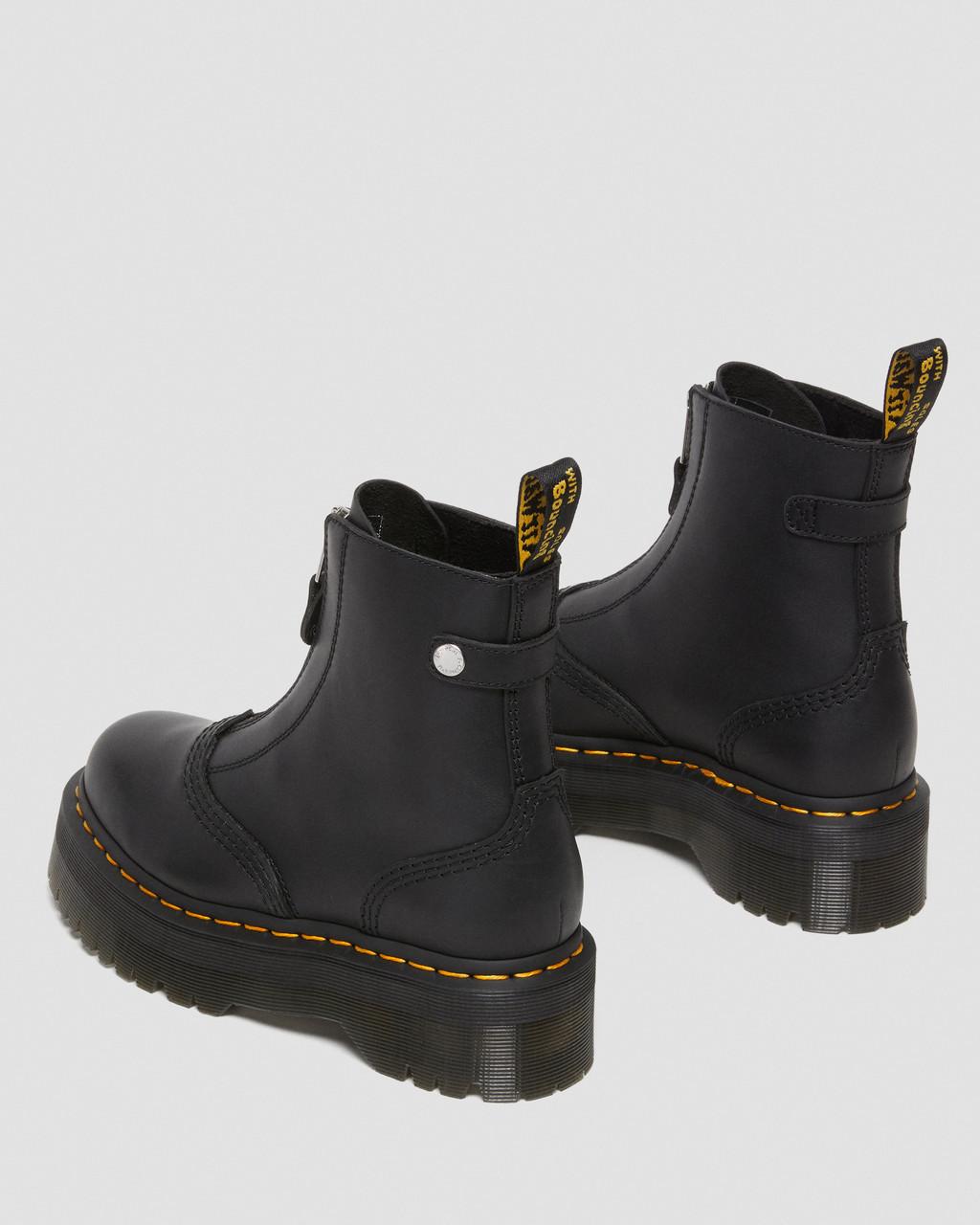 Botas Plataforma Dr Martens Jetta Zipped Sendal Leather Mujer Negros | 17014850