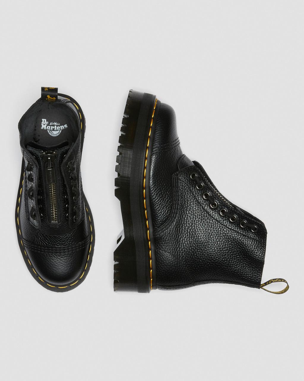 Botas Plataforma Dr Martens Sinclair Milled Nappa Leather Mujer Negros | 11587132