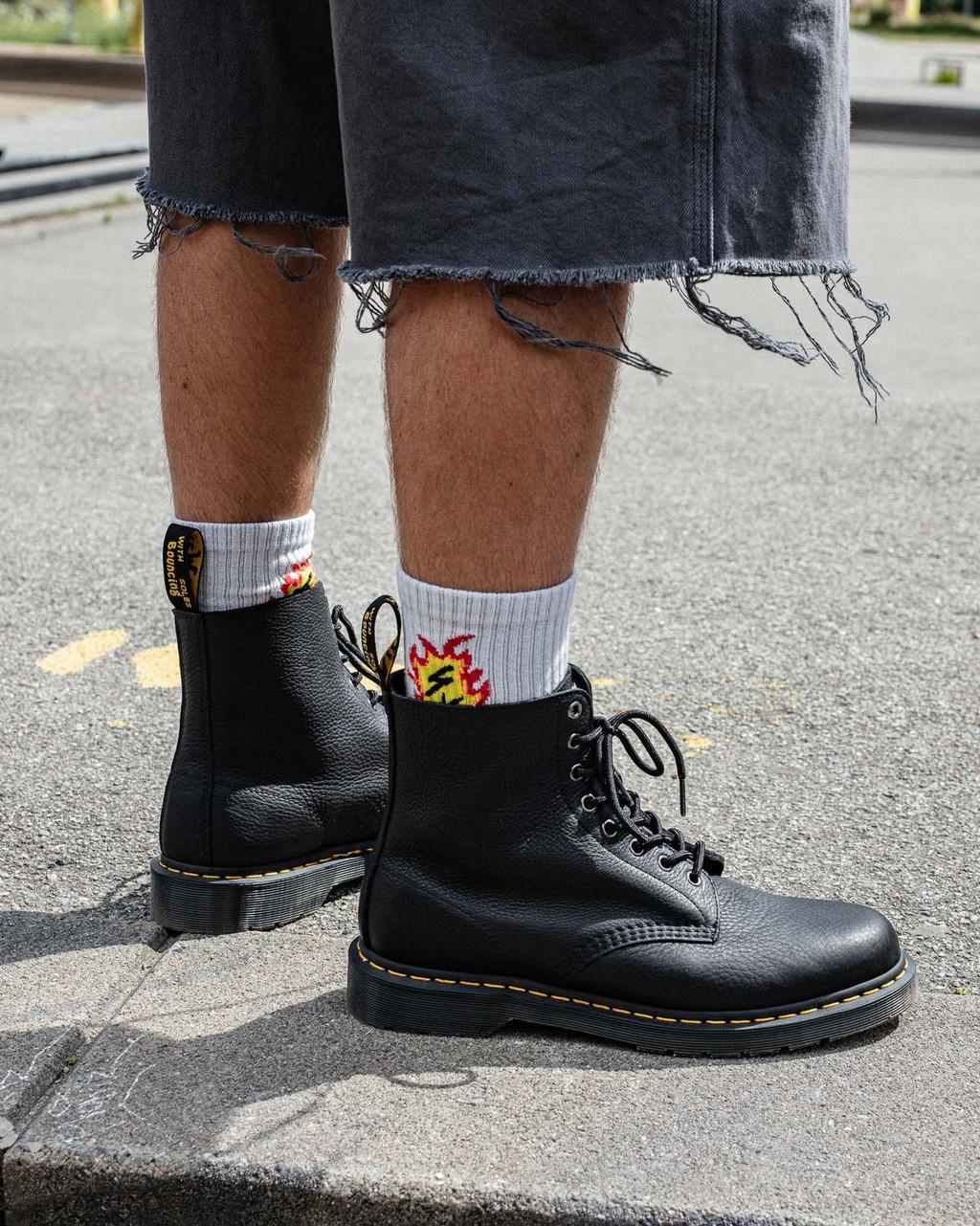 Botas con Cordones Dr Martens 1460 Ambassador Leather Mujer Negros | 38240997