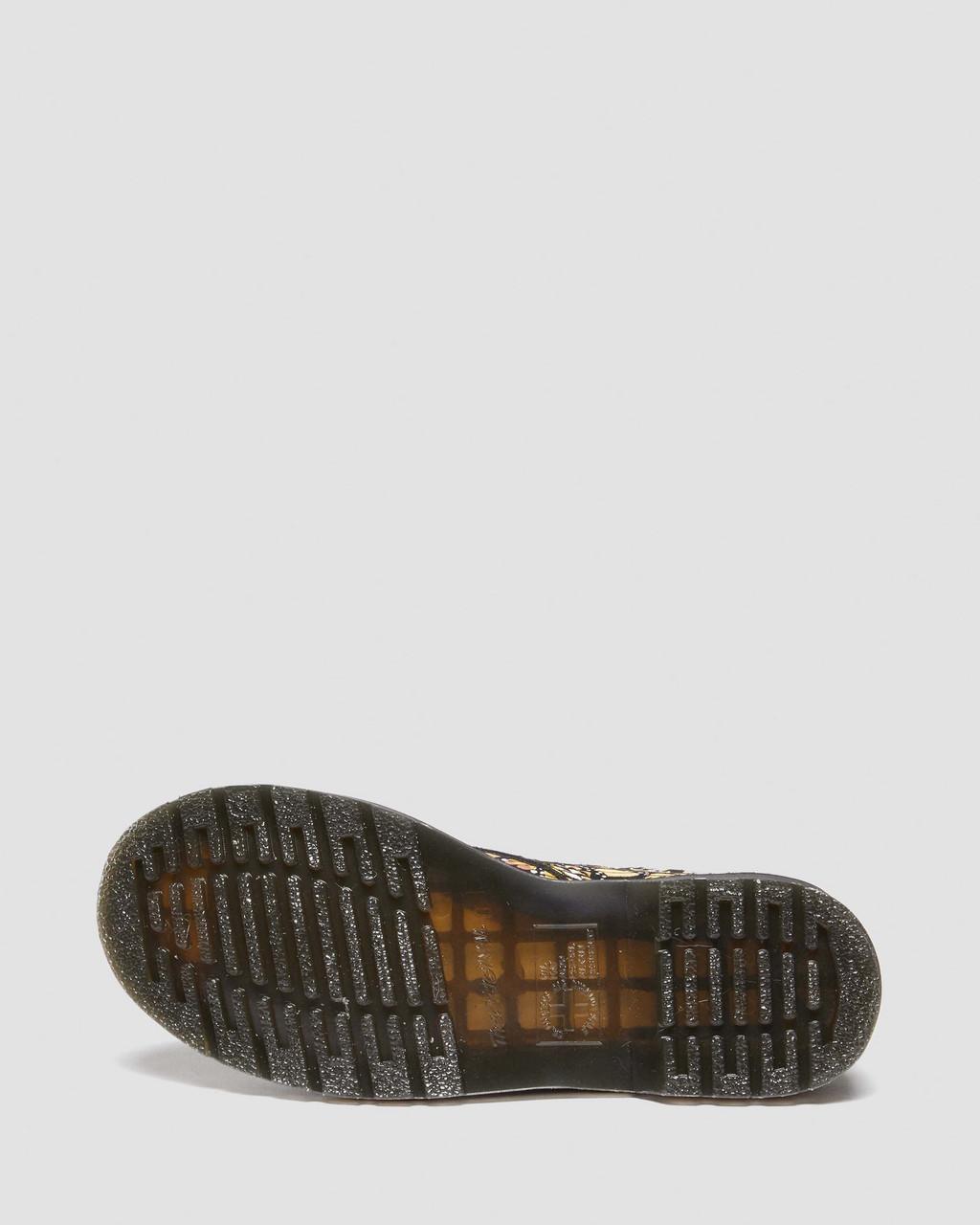 Botas con Cordones Dr Martens 1460 Butterfly Print Suede Mujer Amarillos | 87191849