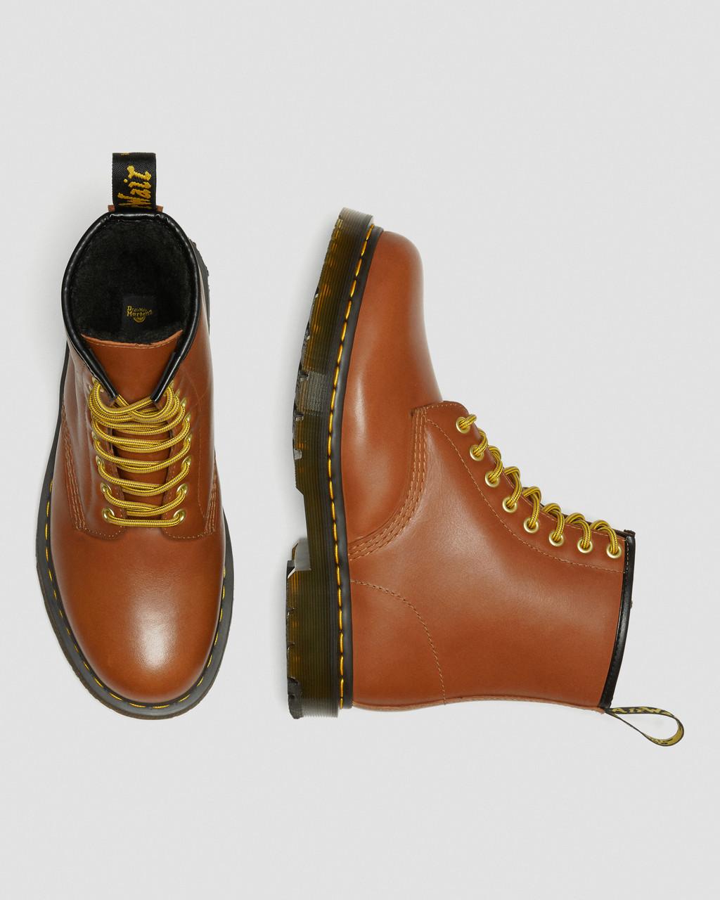 Botas con Cordones Dr Martens 1460 DM's Wintergrip Leather Mujer Marrom | 61288151