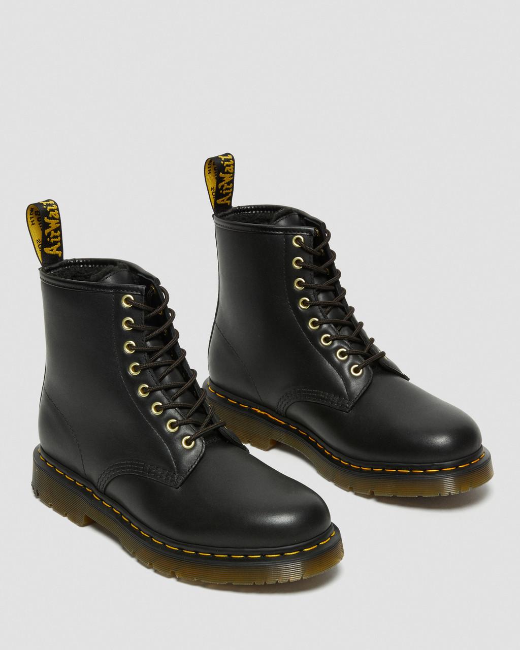 Botas con Cordones Dr Martens 1460 DM's Wintergrip Leather Mujer Negros | 94467690