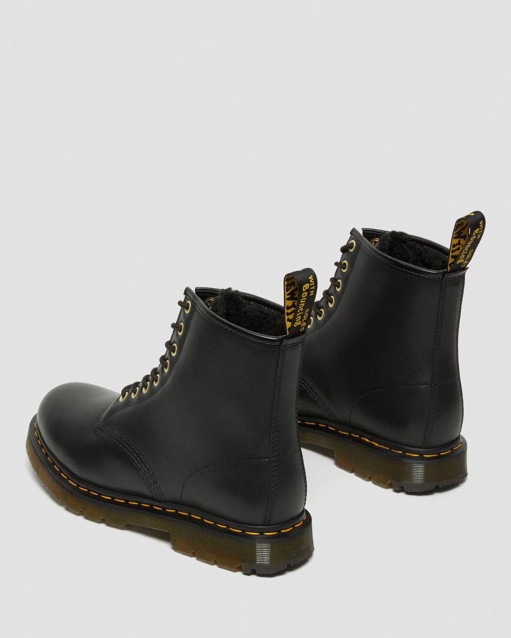 Botas con Cordones Dr Martens 1460 DM's Wintergrip Leather Mujer Negros | 94467690
