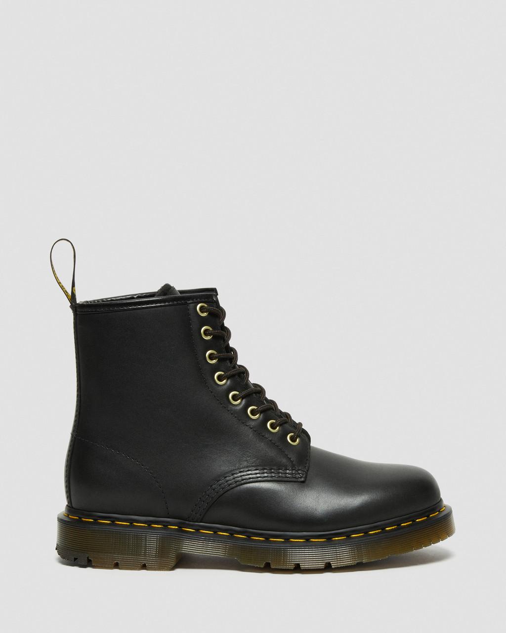 Botas con Cordones Dr Martens 1460 DM's Wintergrip Leather Mujer Negros | 94467690