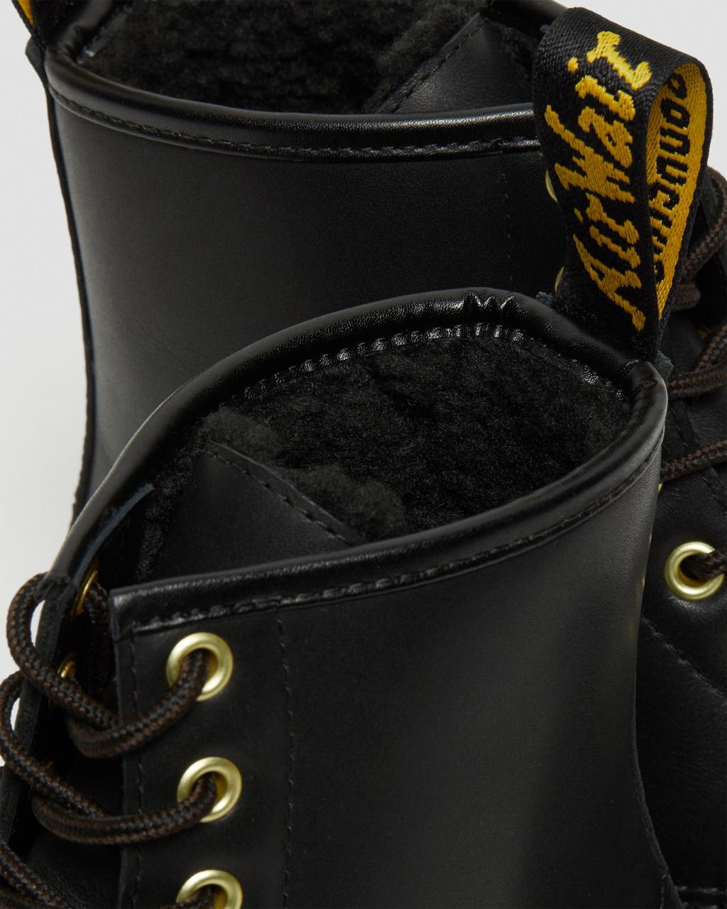 Botas con Cordones Dr Martens 1460 DM's Wintergrip Leather Mujer Negros | 94467690