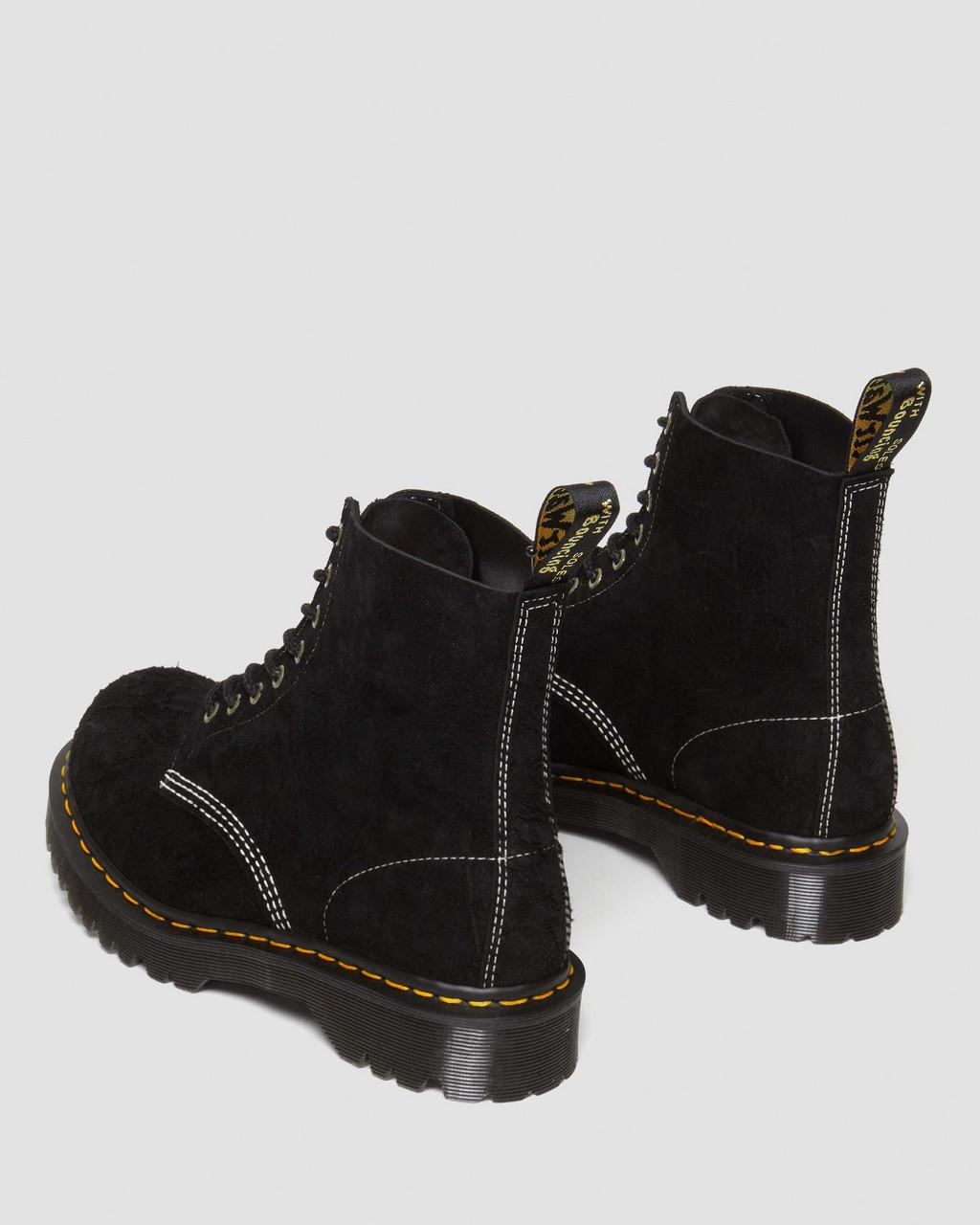 Botas con Cordones Dr Martens 1460 Made in England Emboss Suede Hombre Negros | 26635465