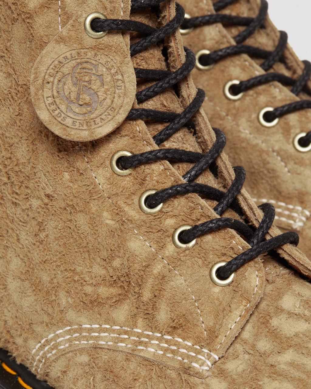Botas con Cordones Dr Martens 1460 Made in England Emboss Suede Hombre Marrom | 50167555