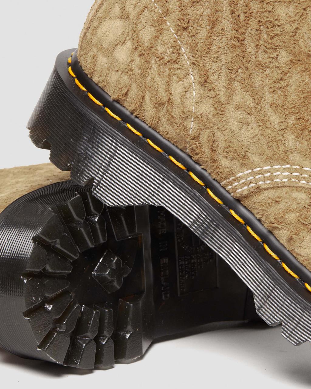 Botas con Cordones Dr Martens 1460 Made in England Emboss Suede Hombre Marrom | 50167555