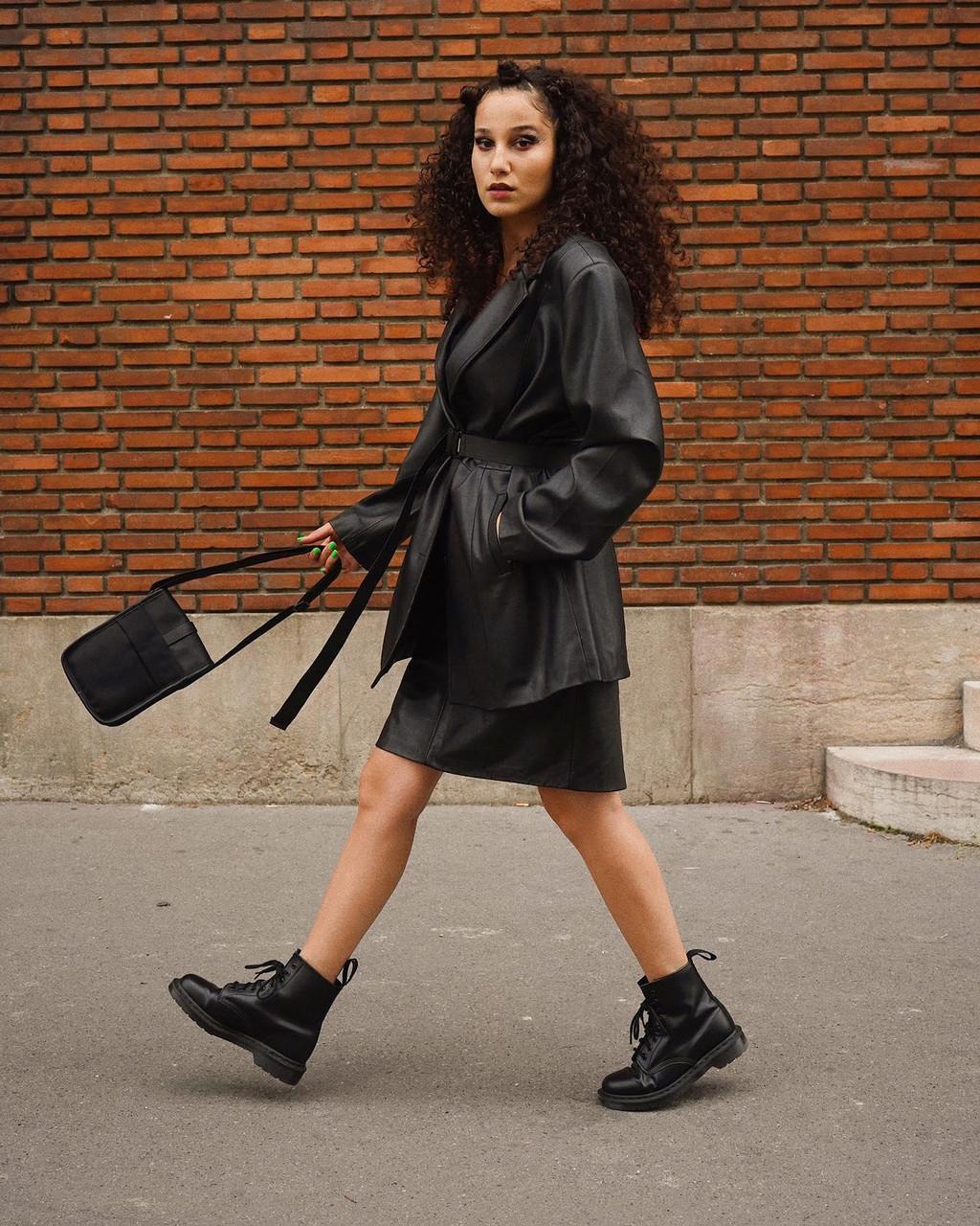 Botas con Cordones Dr Martens 1460 Mono Smooth Leather Mujer Negros | 65771764