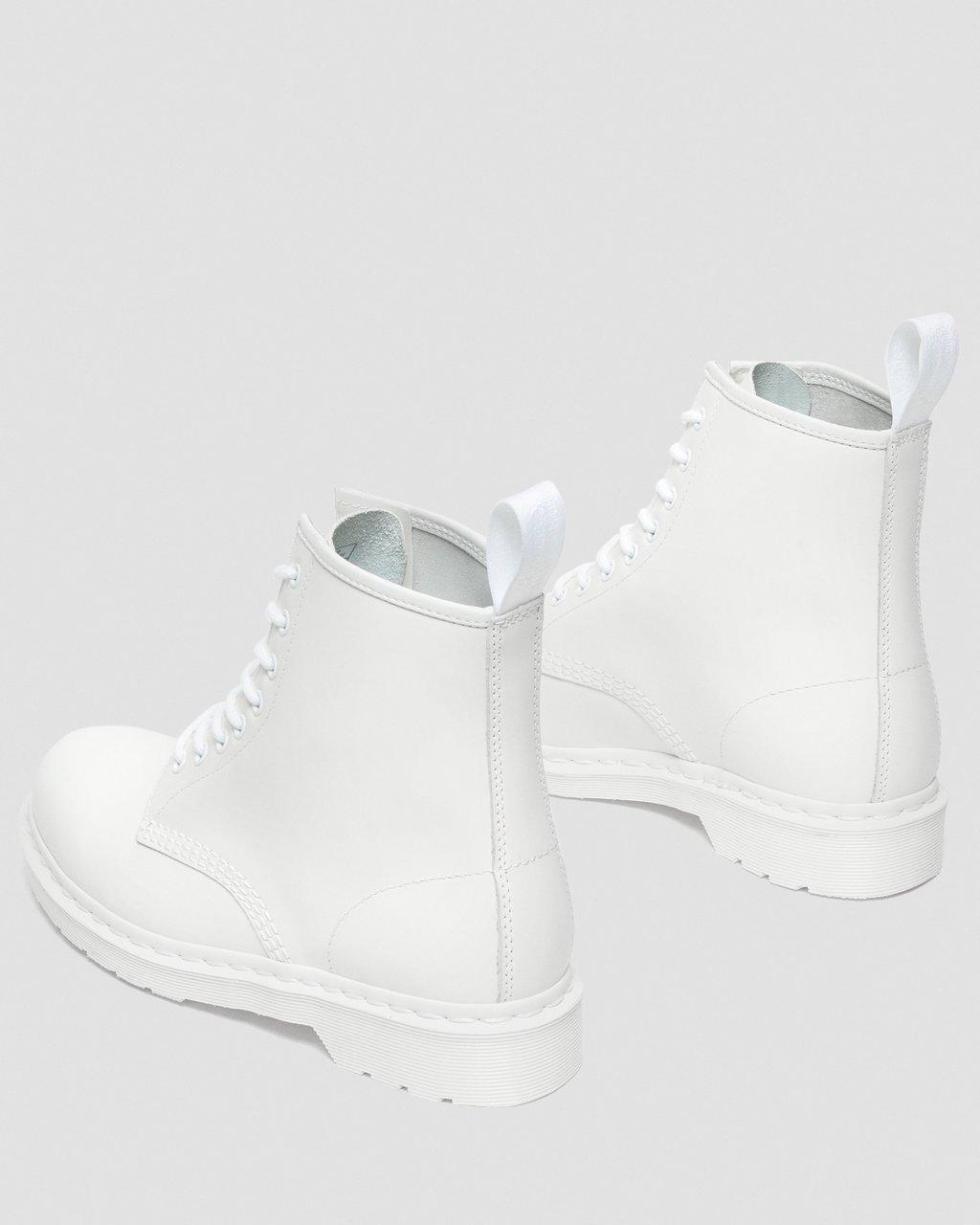 Botas con Cordones Dr Martens 1460 Mono Smooth Leather Hombre Blancos | 42861338