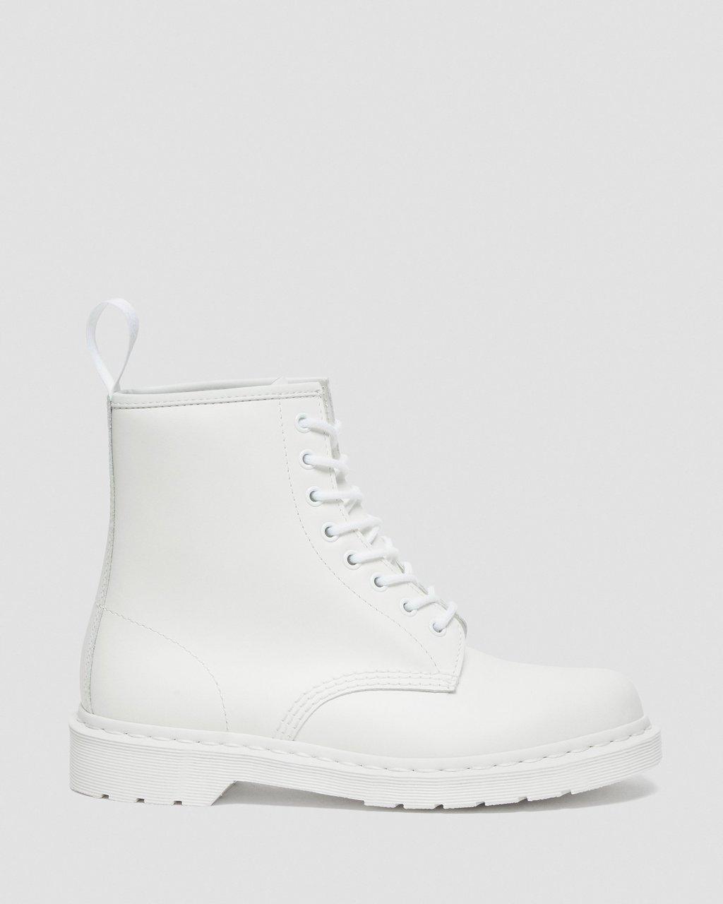 Botas con Cordones Dr Martens 1460 Mono Smooth Leather Hombre Blancos | 42861338