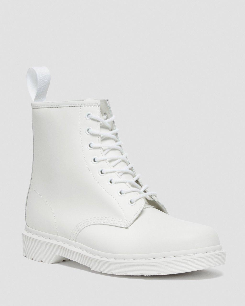 Botas con Cordones Dr Martens 1460 Mono Smooth Leather Hombre Blancos | 42861338