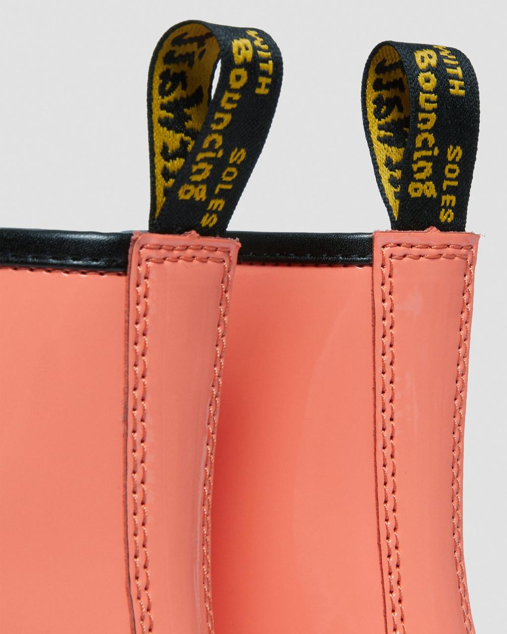 Botas con Cordones Dr Martens 1460 Patent Leather Mujer Rojos | 50348238