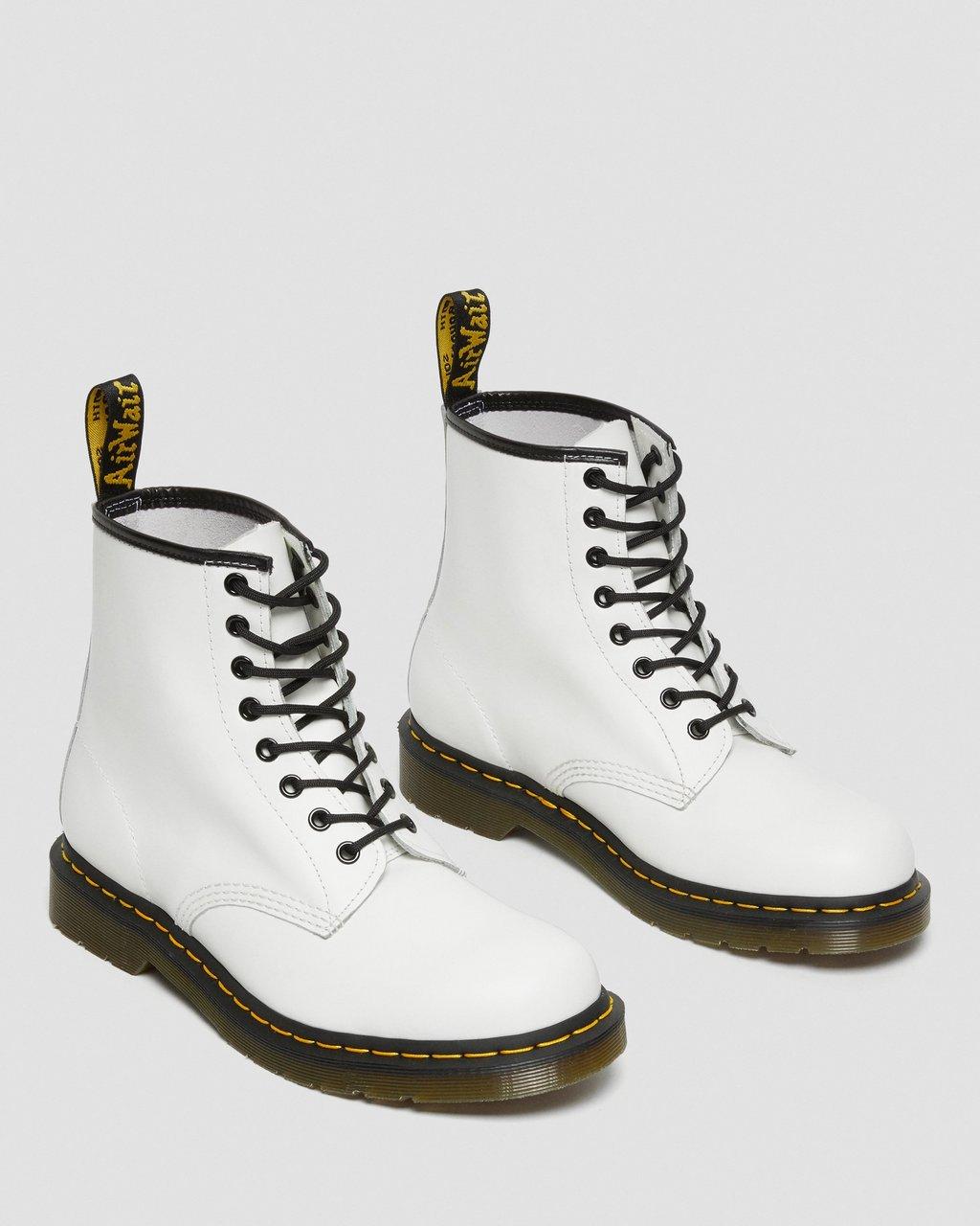 Botas con Cordones Dr Martens 1460 Smooth Leather Hombre Blancos | 73869109