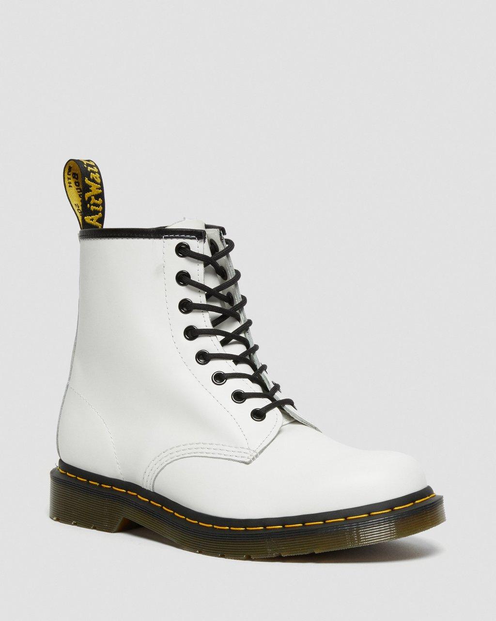 Botas con Cordones Dr Martens 1460 Smooth Leather Hombre Blancos | 73869109