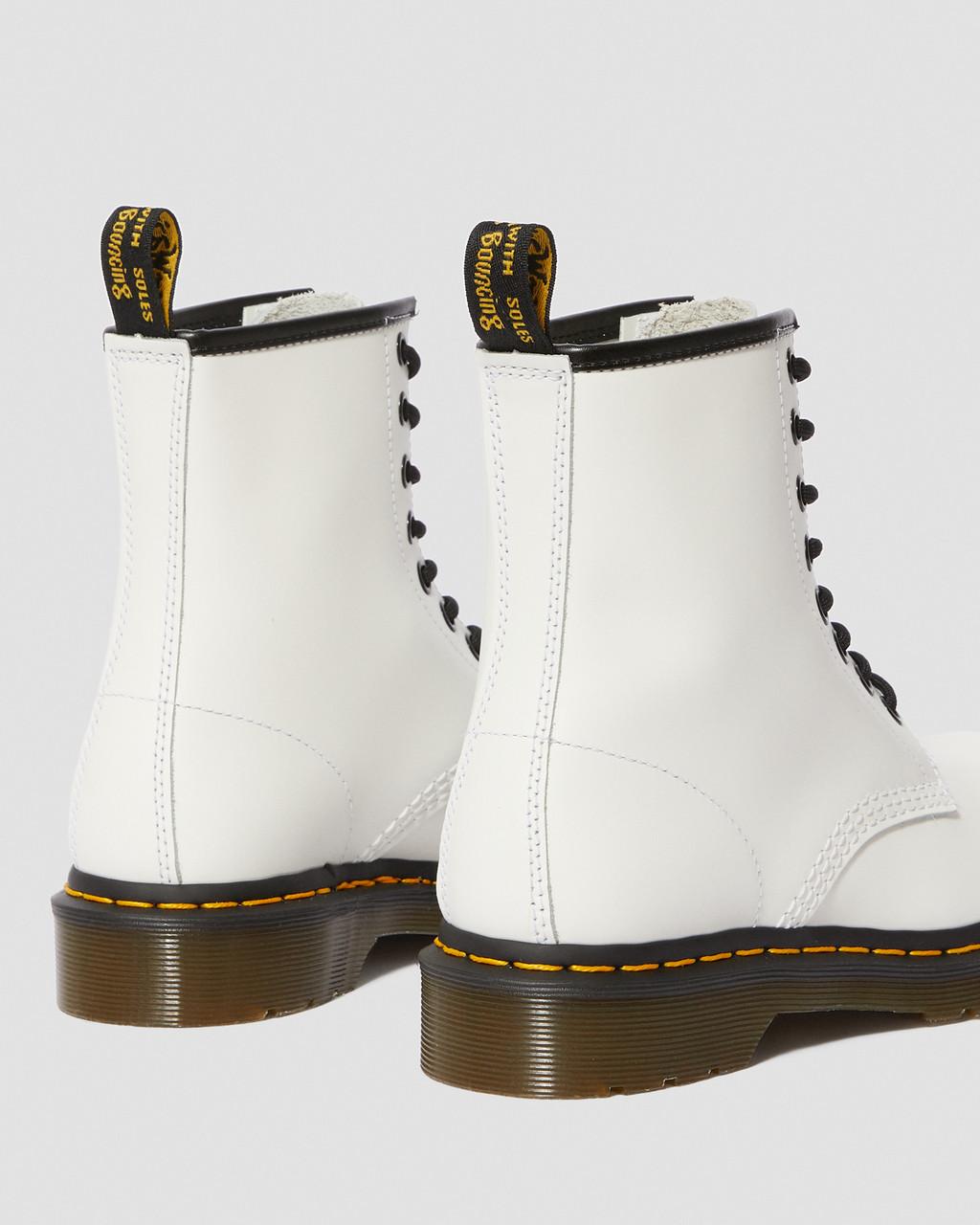 Botas con Cordones Dr Martens 1460 Smooth Leather Mujer Blancos | 66580394