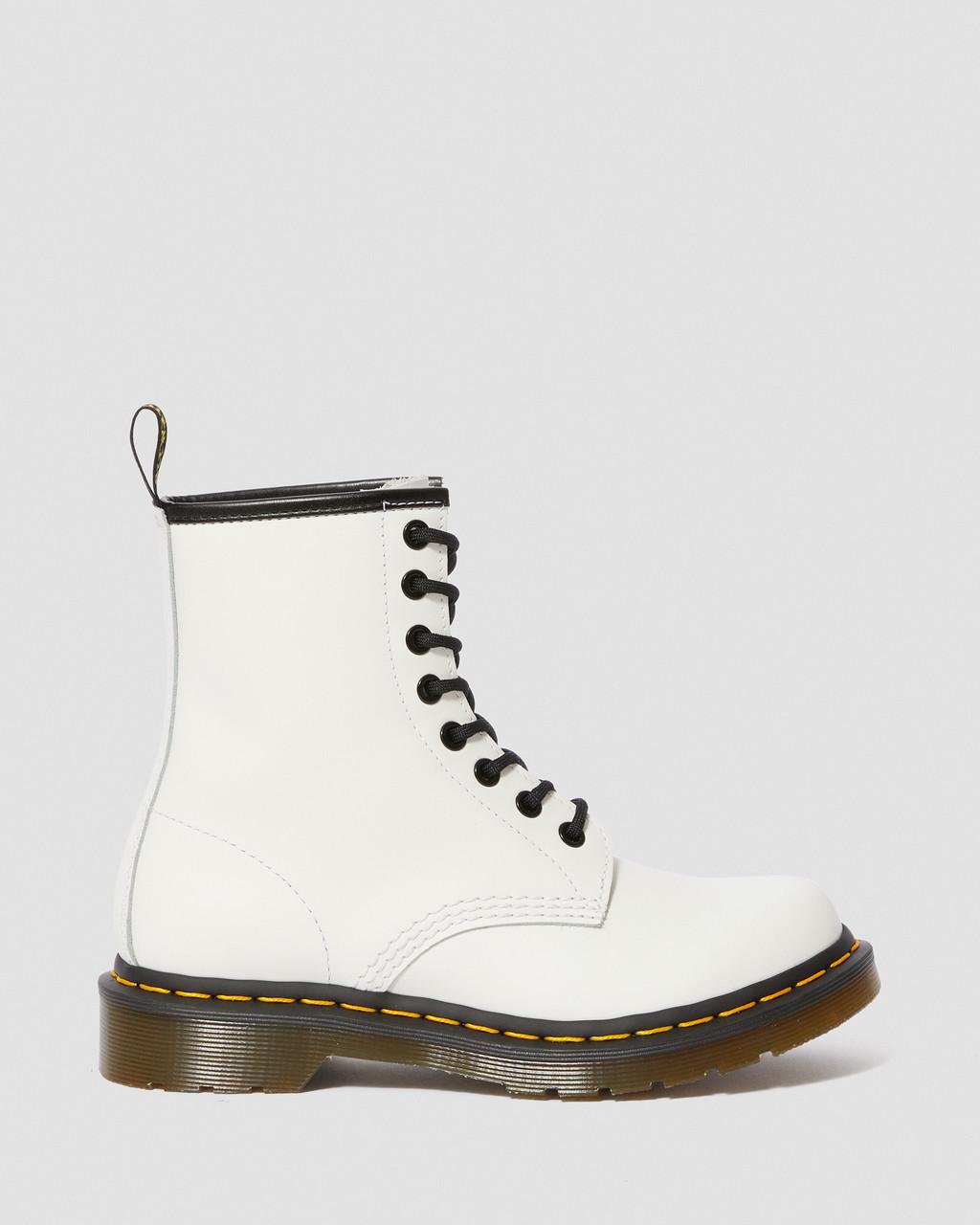 Botas con Cordones Dr Martens 1460 Smooth Leather Mujer Blancos | 66580394
