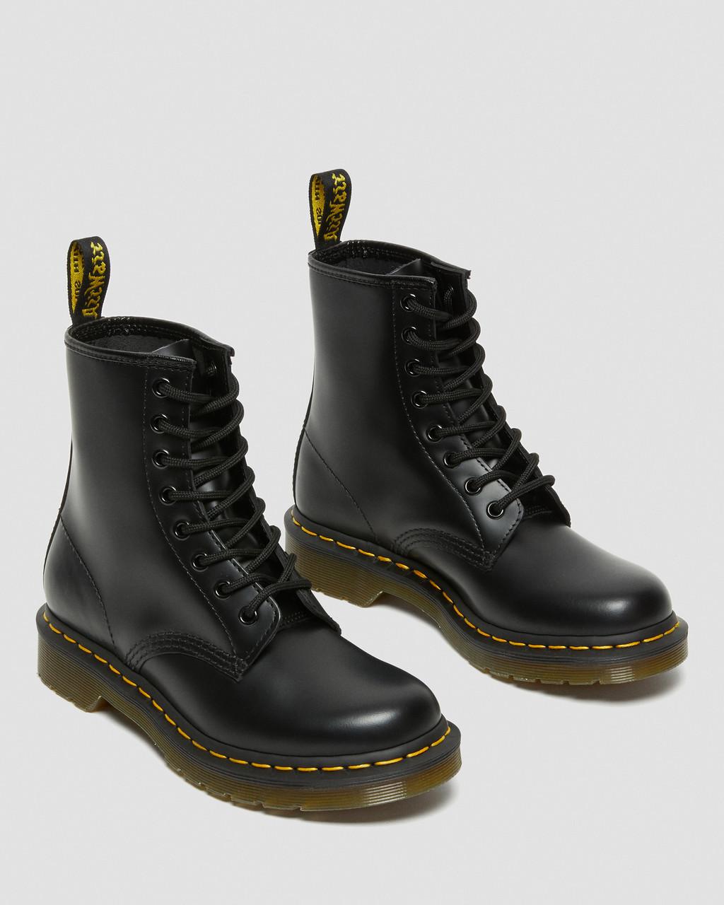 Botas con Cordones Dr Martens 1460 Smooth Leather Mujer Negros | 59121772