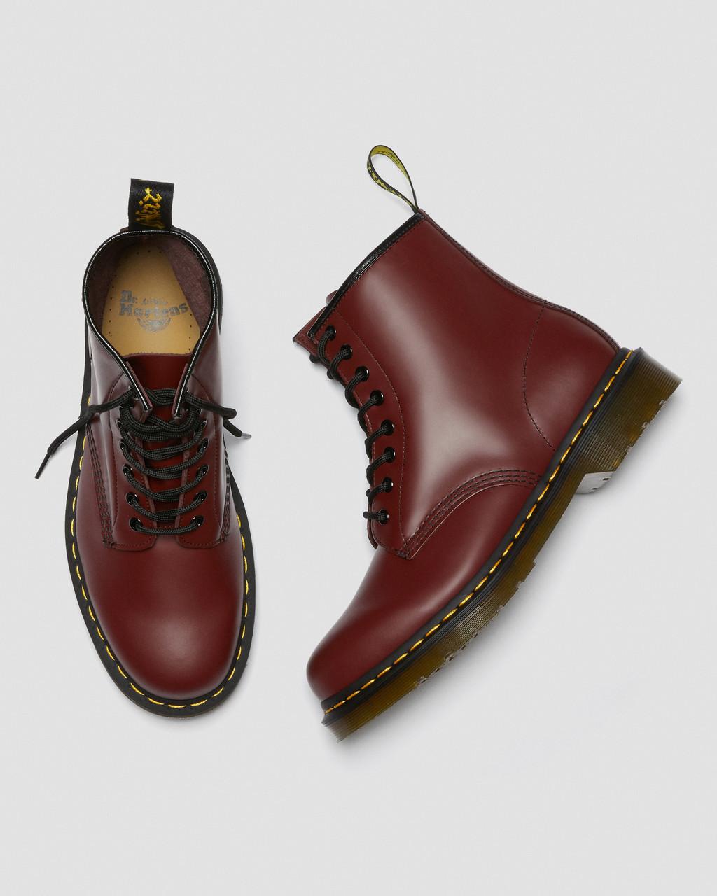 Botas con Cordones Dr Martens 1460 Smooth Leather Mujer Rojos | 33592899