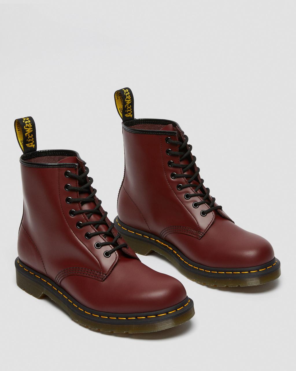 Botas con Cordones Dr Martens 1460 Smooth Leather Mujer Rojos | 33592899