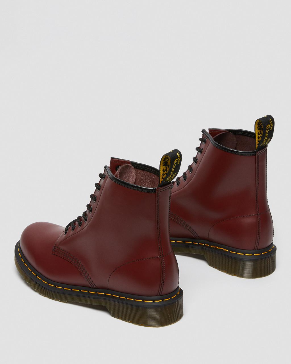 Botas con Cordones Dr Martens 1460 Smooth Leather Mujer Rojos | 33592899