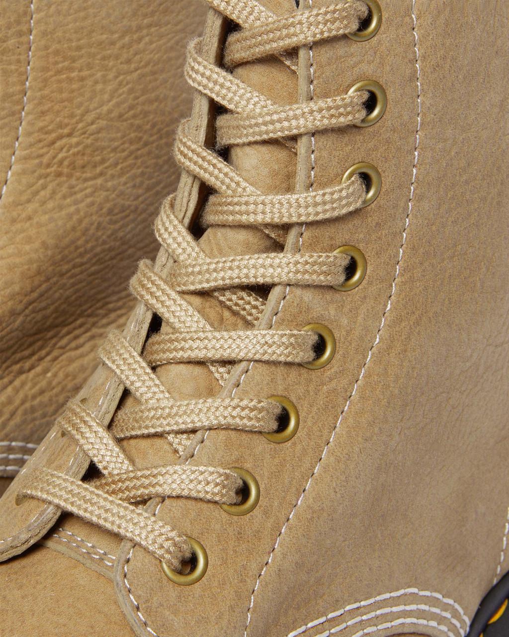 Botas con Cordones Dr Martens 1460 Tumbled Nubuck Leather Mujer Marrom | 90077318