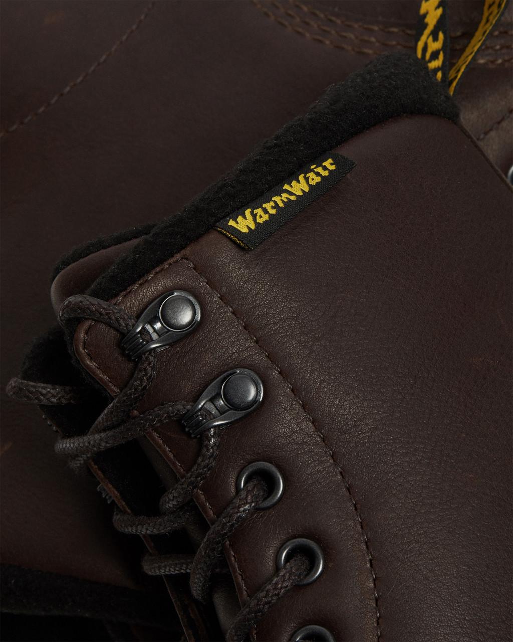 Botas con Cordones Dr Martens 1460 Warmwair Leather Mujer Marrom | 26172706