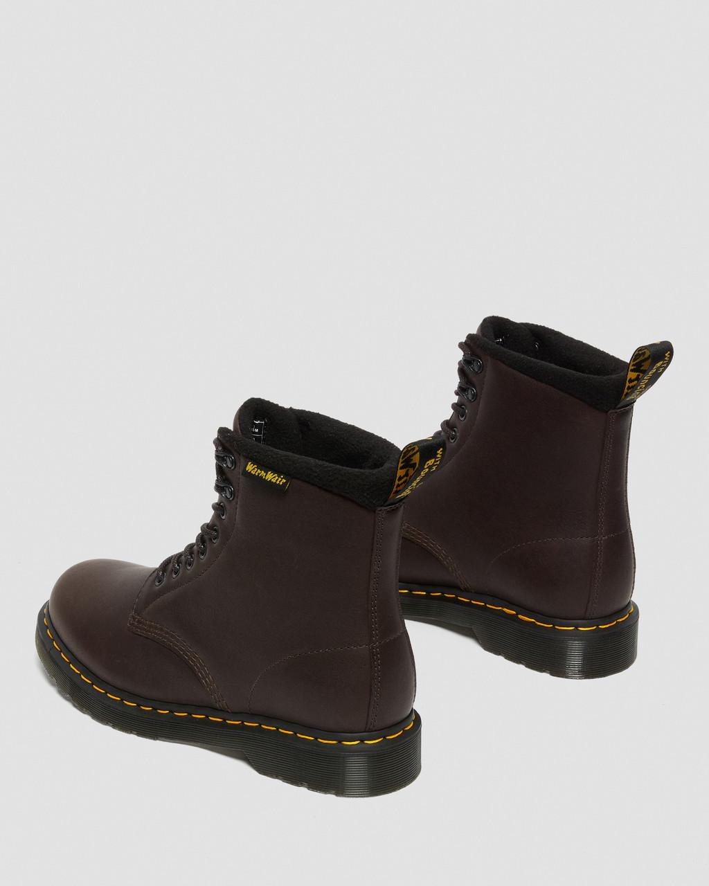 Botas con Cordones Dr Martens 1460 Warmwair Leather Mujer Marrom | 26172706